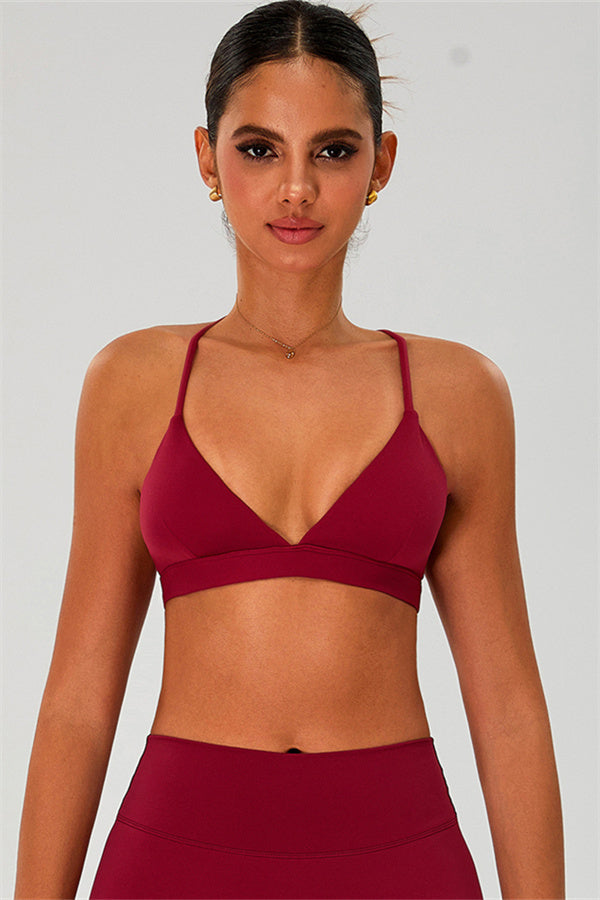 The Ember Sports Bra Crop Top Shorts 3-Piece Set