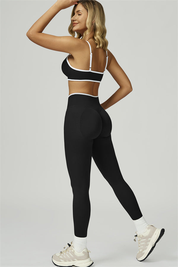 The Prime Contrast Sports Bra Leggings 2-Piece Set