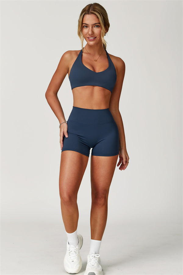 The Boost Crossback Sports Bra Isabella Shorts 2-Piece Set