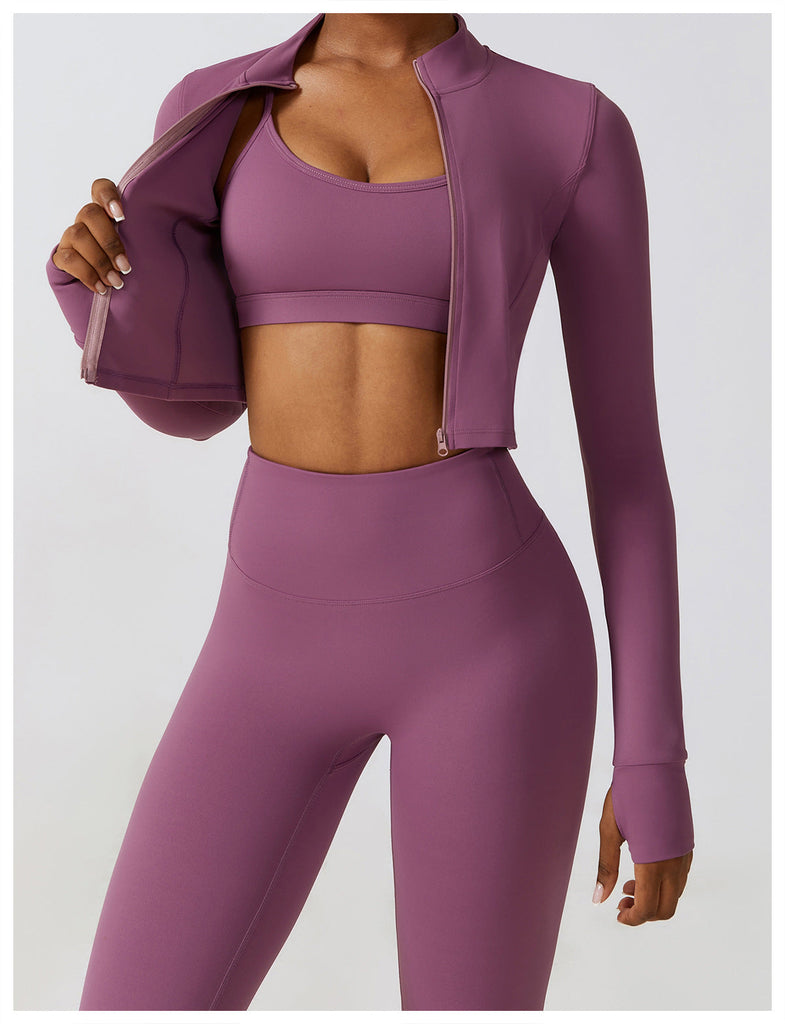 Thea Zip Longsleeve Top
