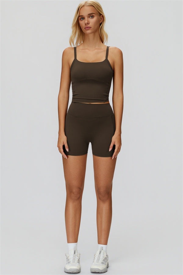 The Fyra Crop Tank Shorts 2-Piece Set