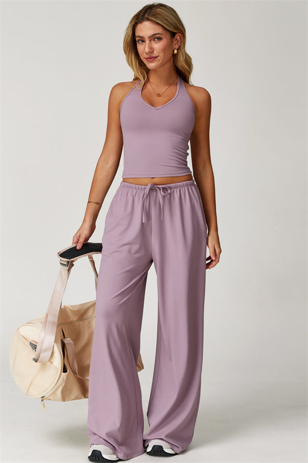 The Sprint Halter Tank Top Sweatpants 2-Piece Set