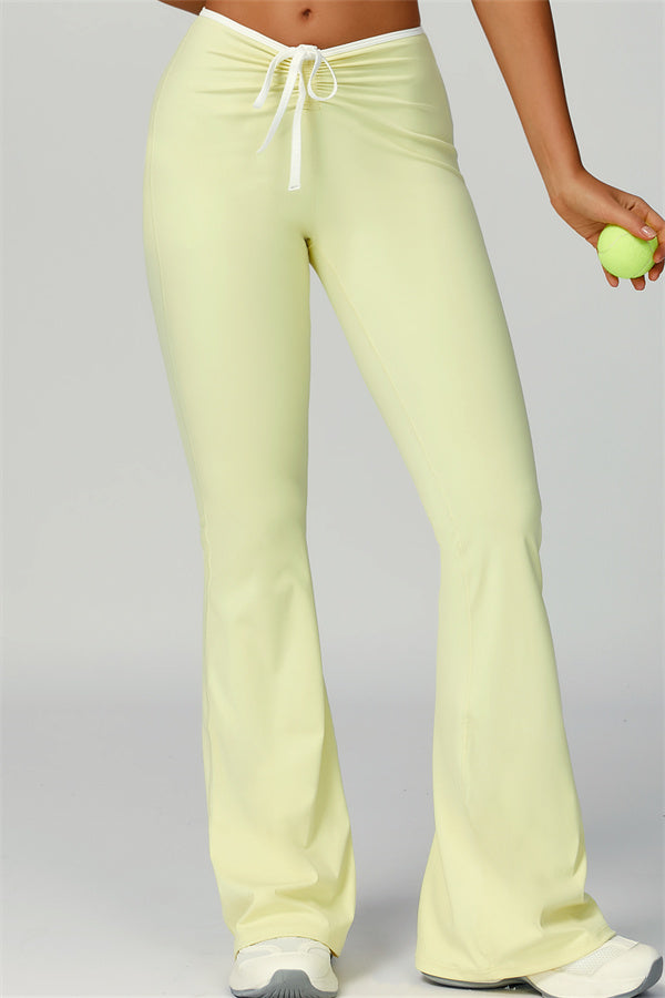 The Skyline Tie Top Flared Leggings Headband 3-Piece Set