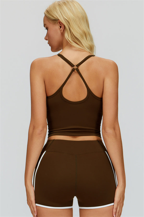 The Whisper Crop Top Shorts 2-Piece Set