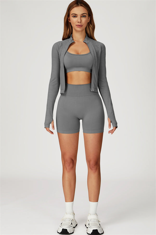 The Sculpt Jacket Shorts 2-Piece Set