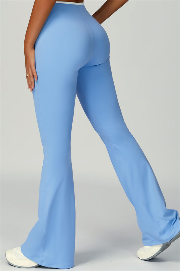The Skyline Tie Top Flared Leggings Headband 3-Piece Set