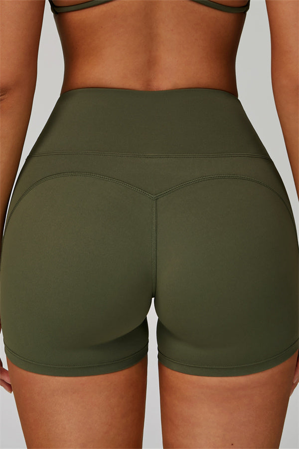 The Bold Cross Back Sports Bra Shorts 2-Piece Set