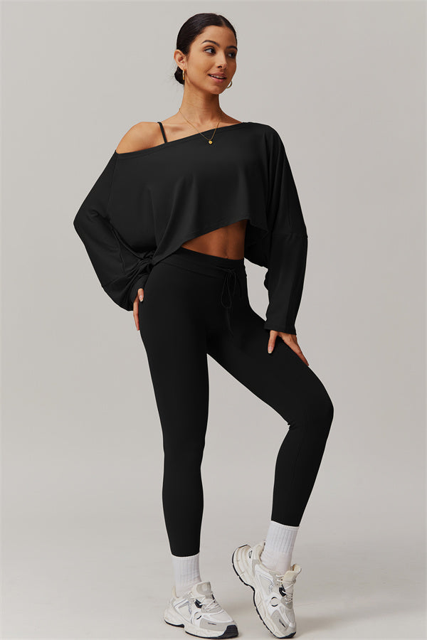 The Resonate Drift Cropped Pullover Leggings 2-Piece Set