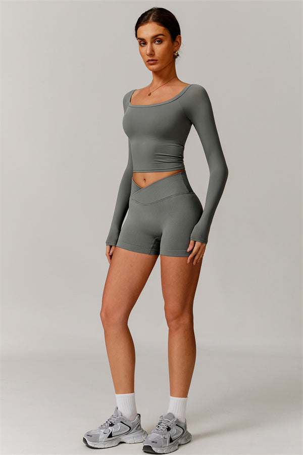 The Vivid Long Sleeve Crop Top