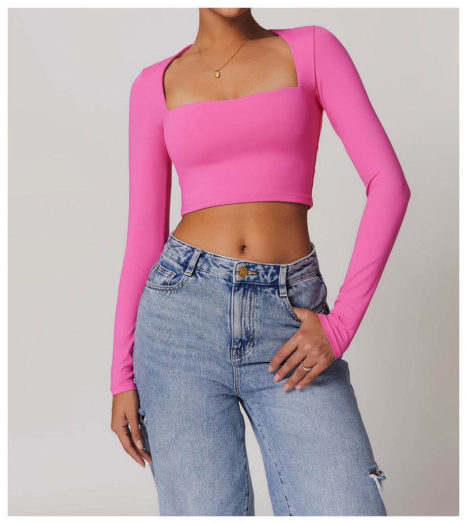 Amy Square Cut Longsleeve Top