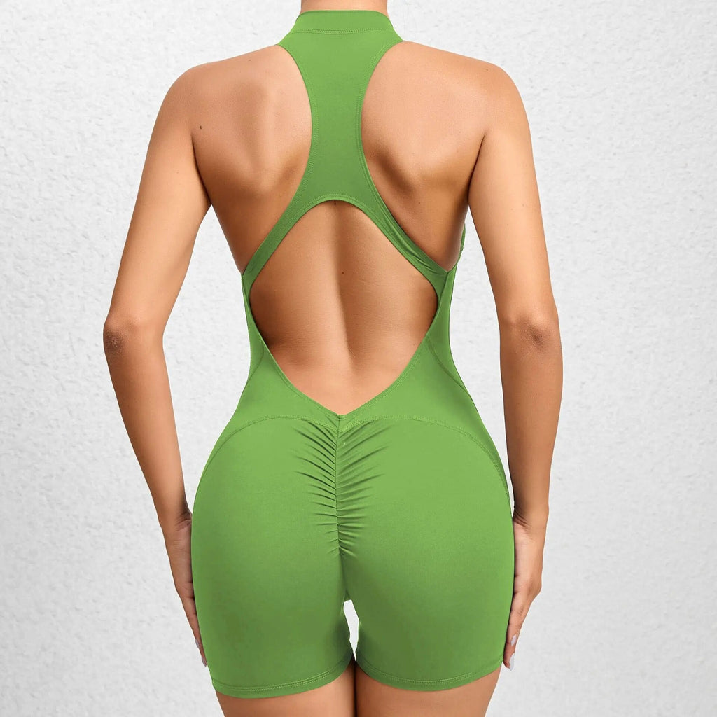 Impulse Zip Racer Romper Avocado
