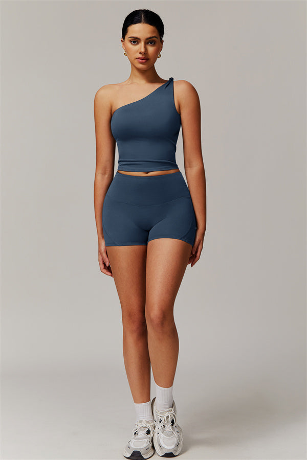 The Luxe One-Shoulder Crop Top