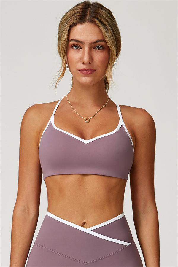 The Aiko Sports Bra Coral