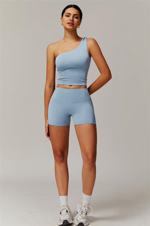 The Luxe One-Shoulder Crop Top