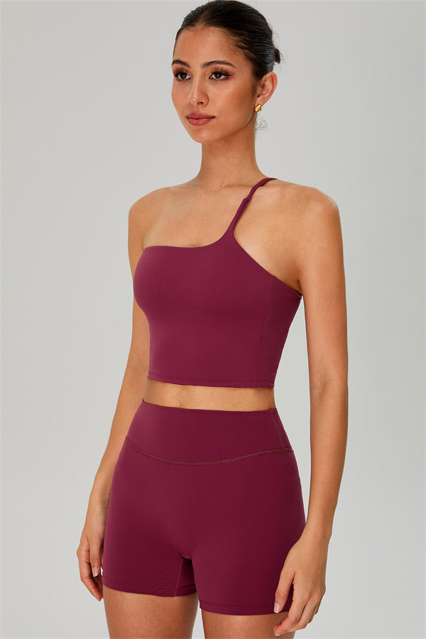 The Jewel One-Shoulder Crop Top
