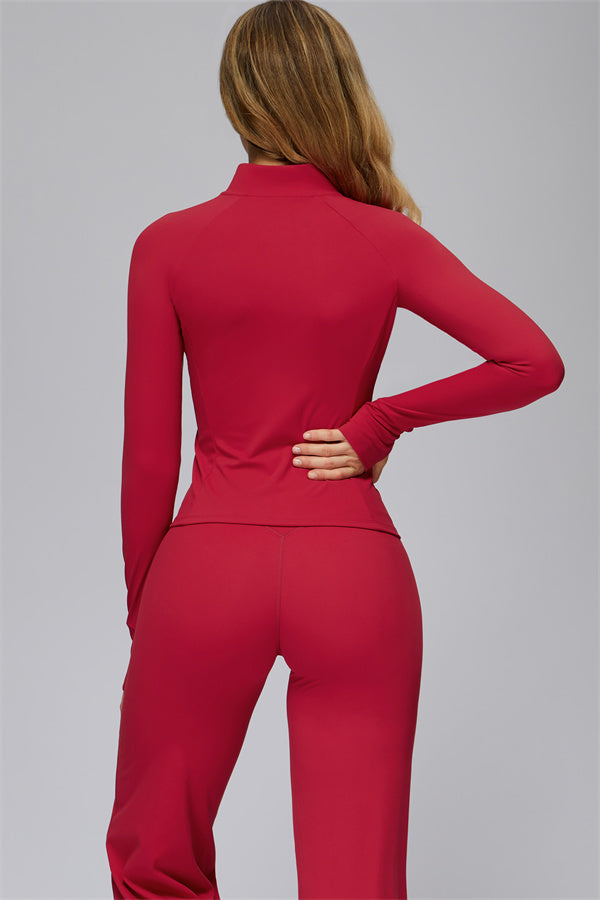 The FlexCore Pure Zip Jacket Flared Leggings 2-Piece Set