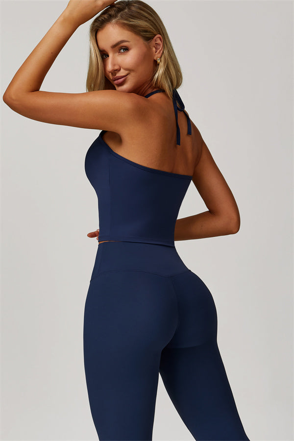 The Refresh Halter Crop Top Leggings 2-Piece Set