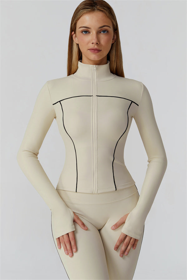 The Venus Zip Longsleeve Top