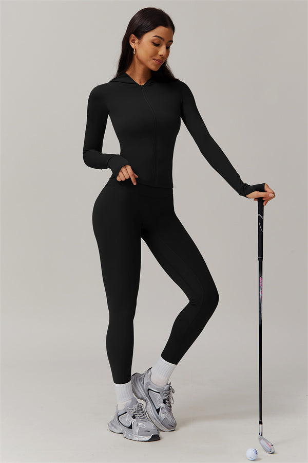 The Essence Jacket Leggings 2-Piece Set Black