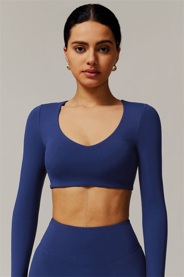 The Delicate Long Sleeve T-shirt Navy