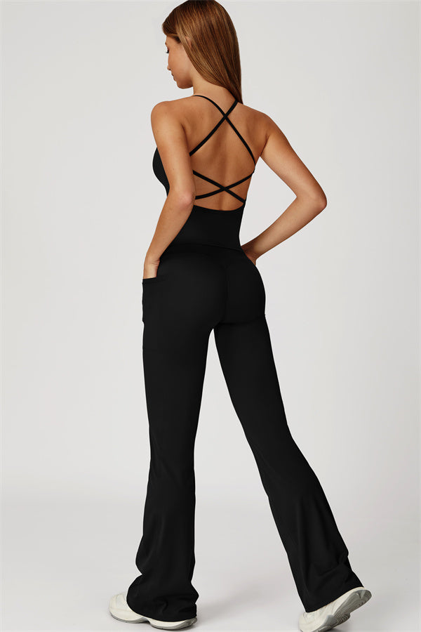 The Propel Crop Top Flared Leggings 2-Piece Set