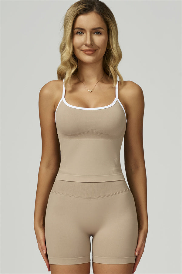 The Prime Line Crop Top Shorts 2-Piece Set