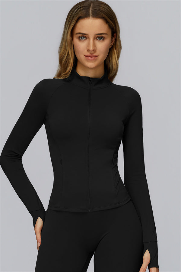 The FlexCore Zip Jacket Black