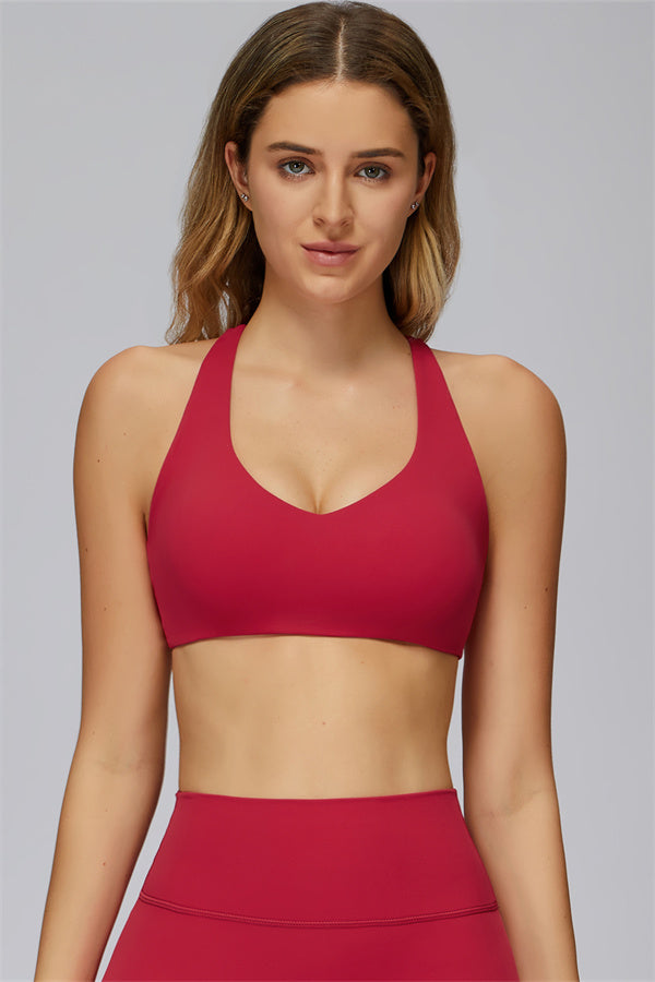 The Flex Core Sports Bra Red