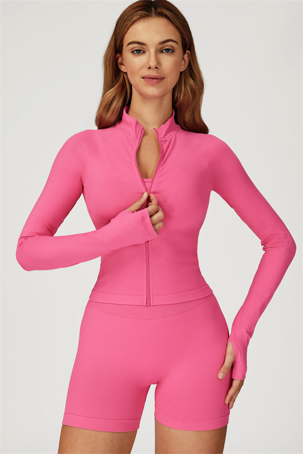 The Sculpt Jacket Shorts 2-Piece Set Rose Pink