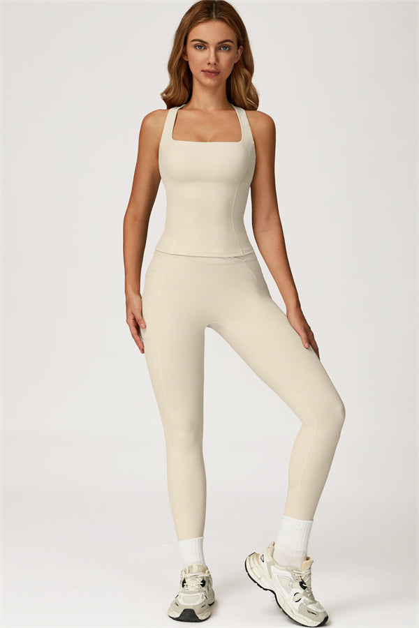 The Glacier Crop Tank Leggings 2-Piece Set