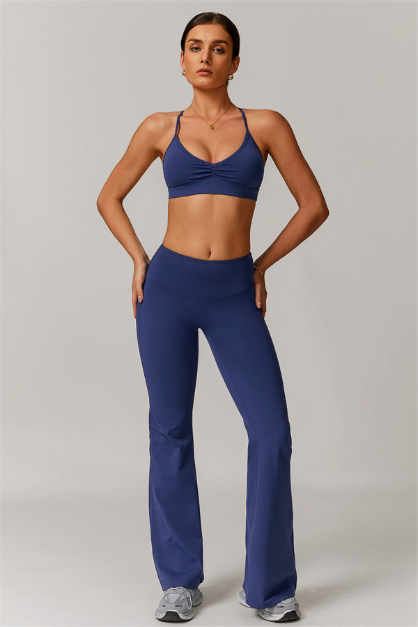 The Delicate Sports Bra Flared Leggings 2-Piece Set