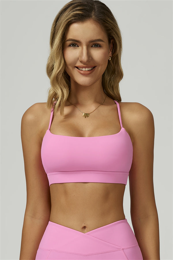 The Flourish Sports Bra Magenta