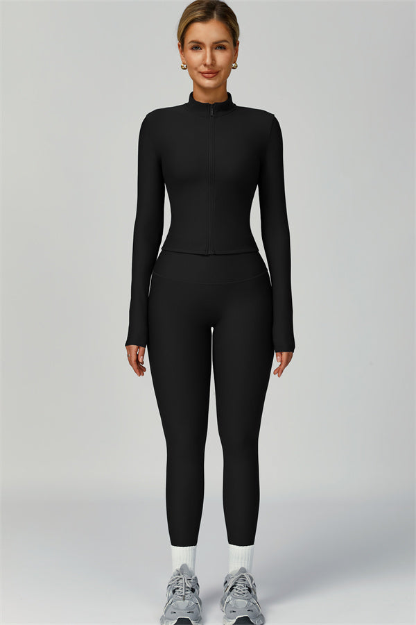 The Burst Jacket Sports Bra Leggings 3-Piece Set