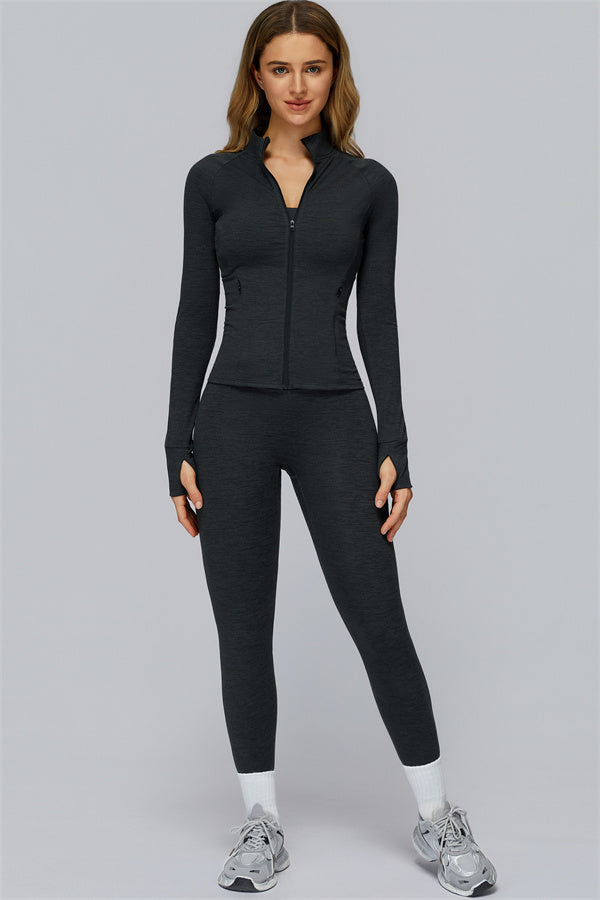 The Radiance Jacket Sports Bra Leggings 3-Piece Set