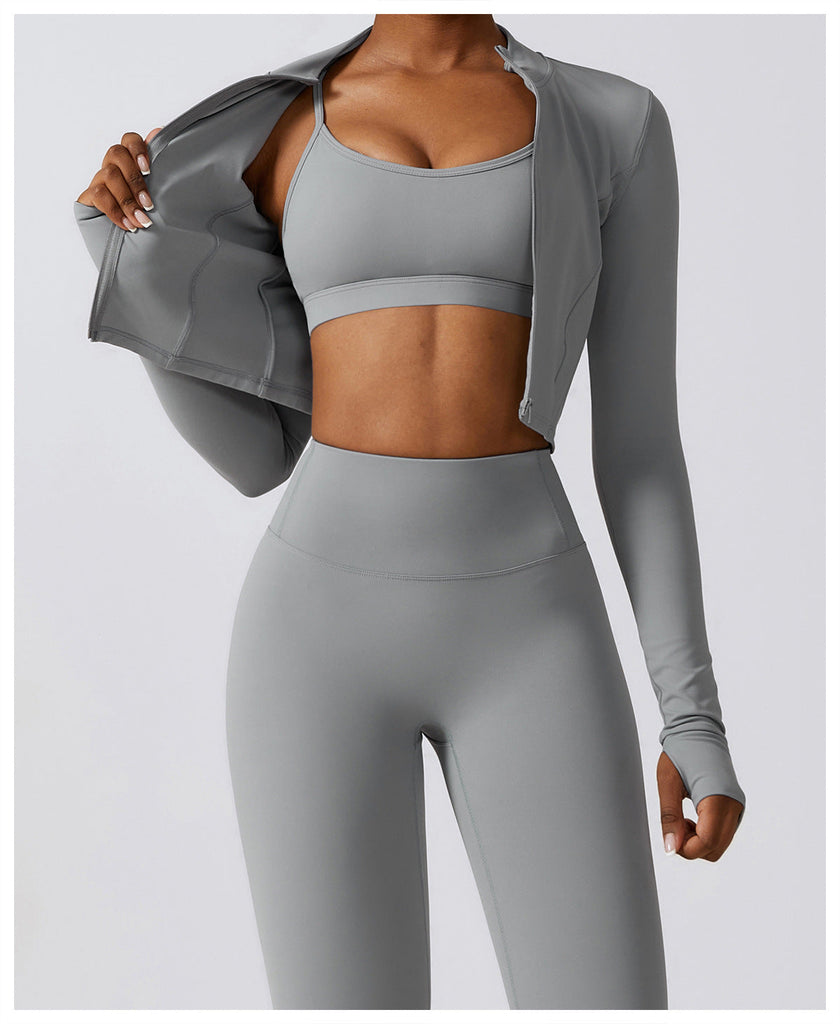 Thea Zip Longsleeve Top