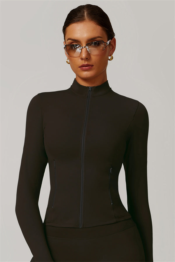 The Refresh Longsleeve Zip Jacket Bistre