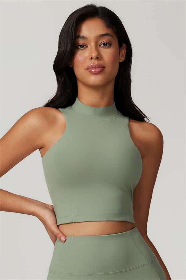 Active Edge Crop Top Opal