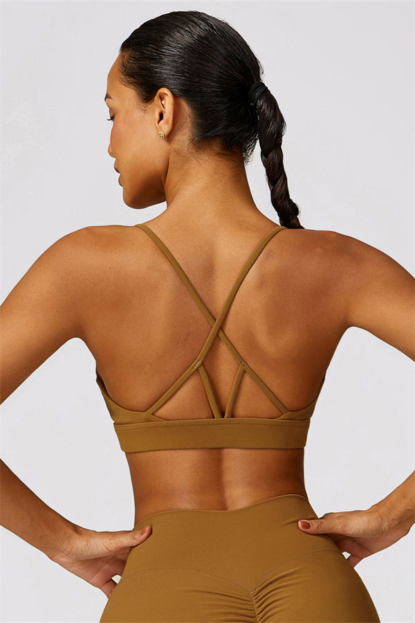 The Juno Ember Sports Bra Moccasin