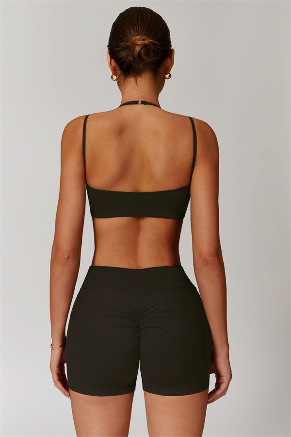 The Flourish Sports Bra Shorts 2-Piece Set Bistre