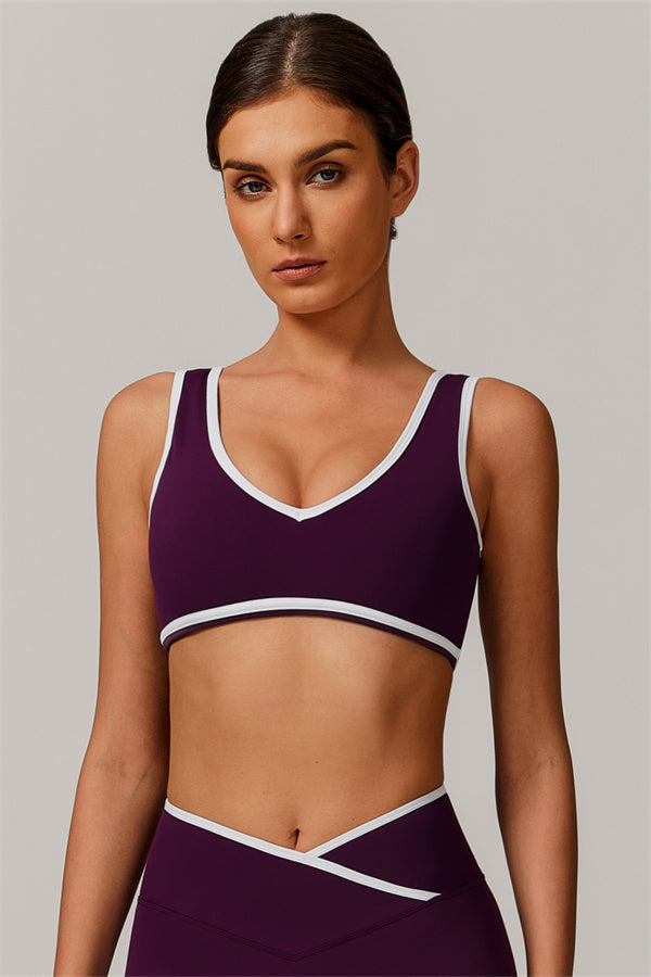Stamina Peak Sports Bra Plum Purple