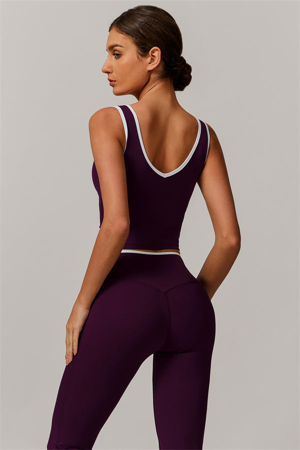The Stamina Tank Top Flared Leggings 2-Piece Set