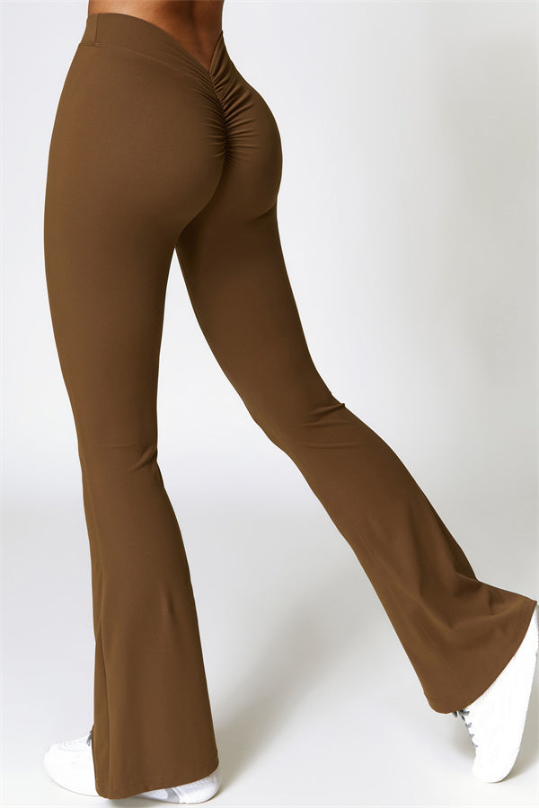 The Viva Flared Leggings Taupe
