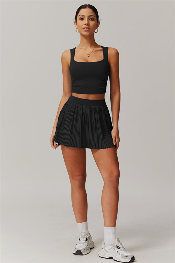 The Balance Crop Top Tennis Skirt 2-Piece Set