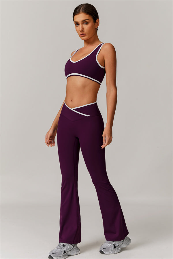 The Stamina Sports Bra Flared Leggings 2-Piece Set