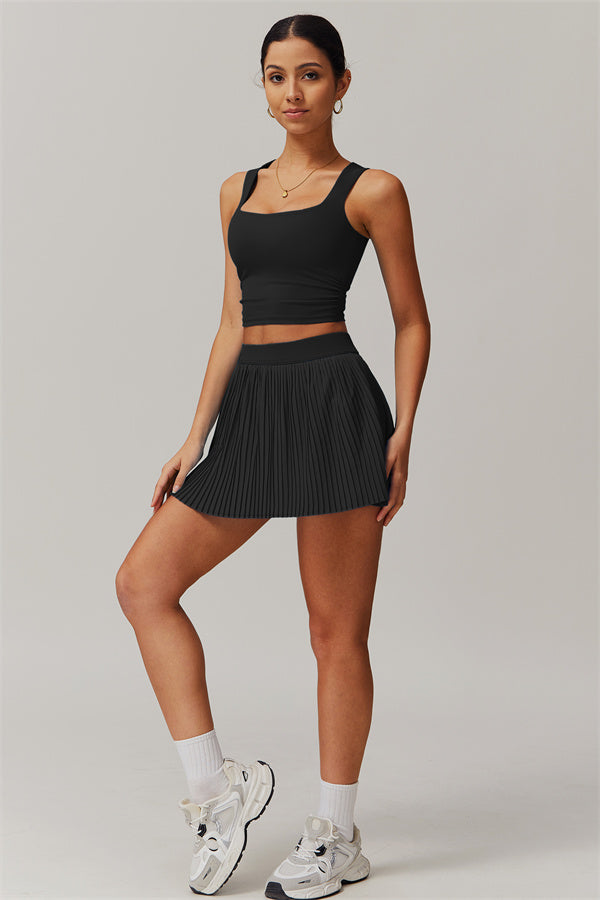 The Balance Crop Top Tennis Skirt 2-Piece Set