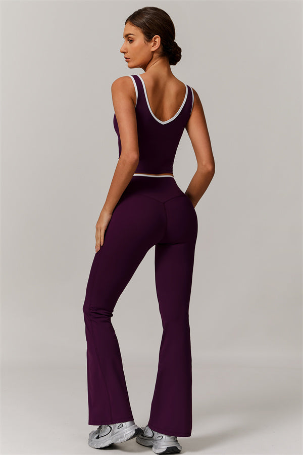 The Stamina Tank Top Flared Leggings 2-Piece Set