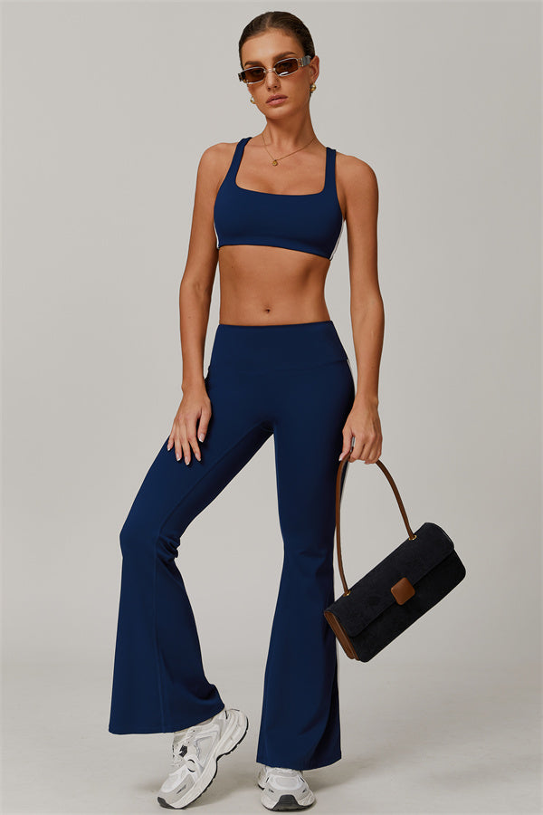 The Splendor Sports Bra Flared Leggings 2-Piece Set