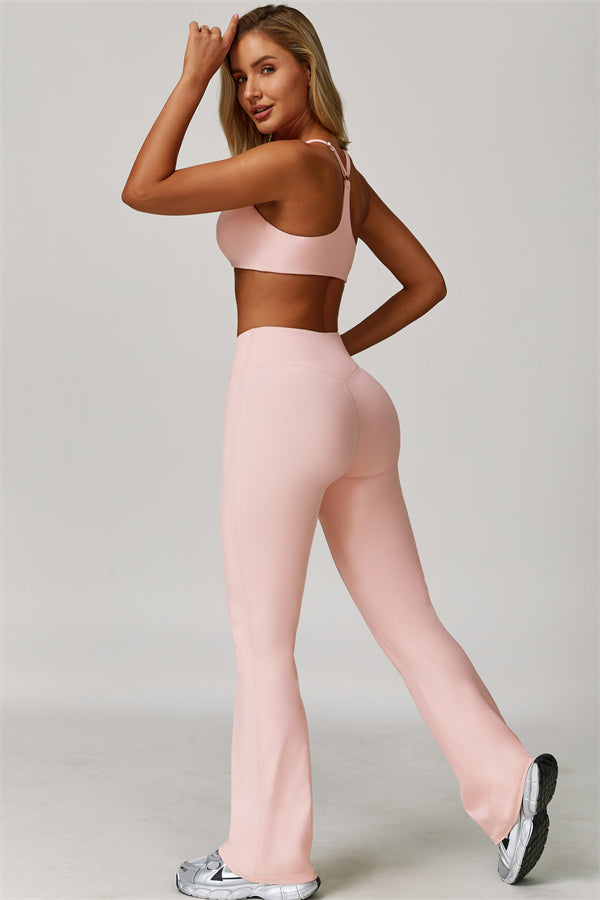 The Refresh Sports Bra Flared Leggings 2-Piece Set