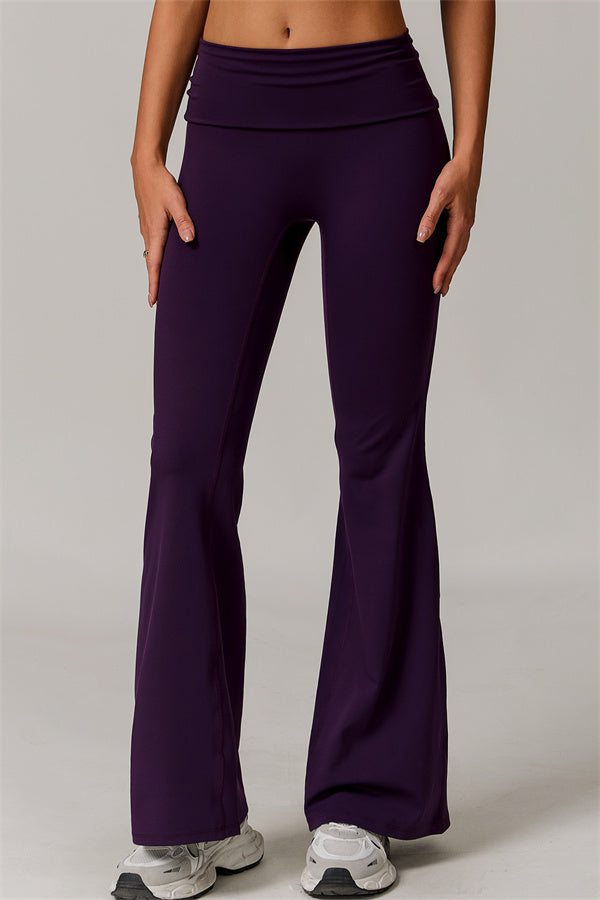 The Vigor Flared Leggings Plum Purple