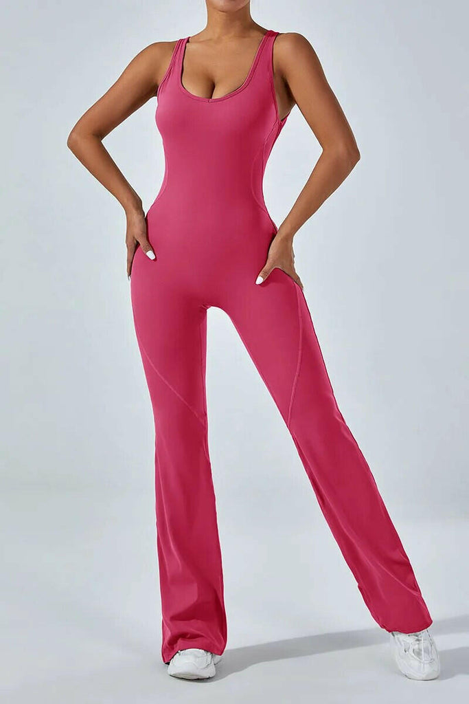 Lea Sculpt Flared Jumpsuit